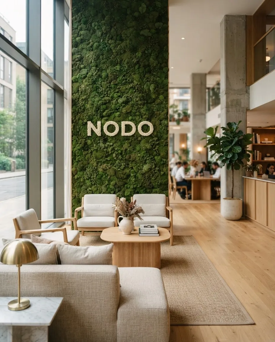 Logo en musgo · Coworking